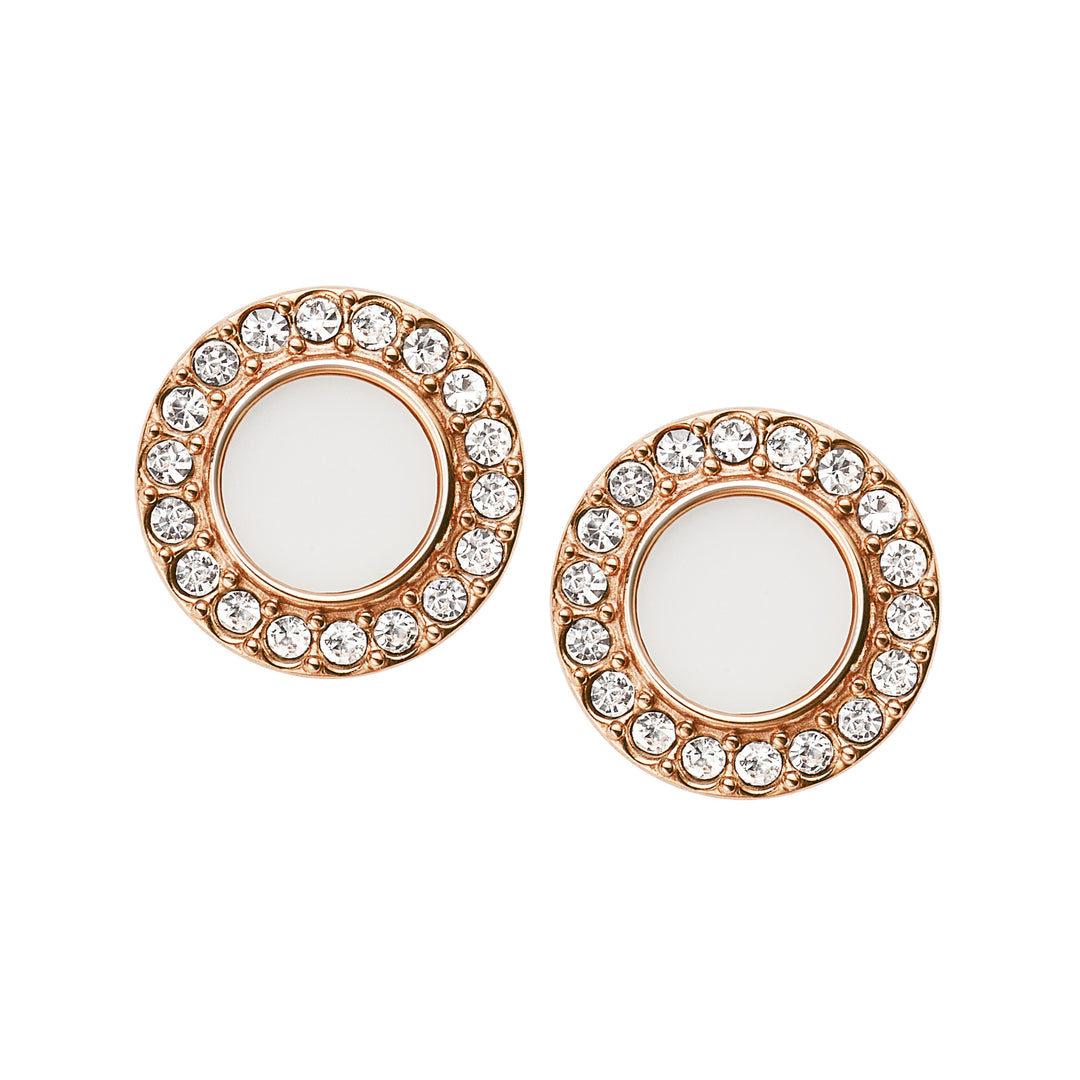 Fossil Earring Classic White - JF02659791