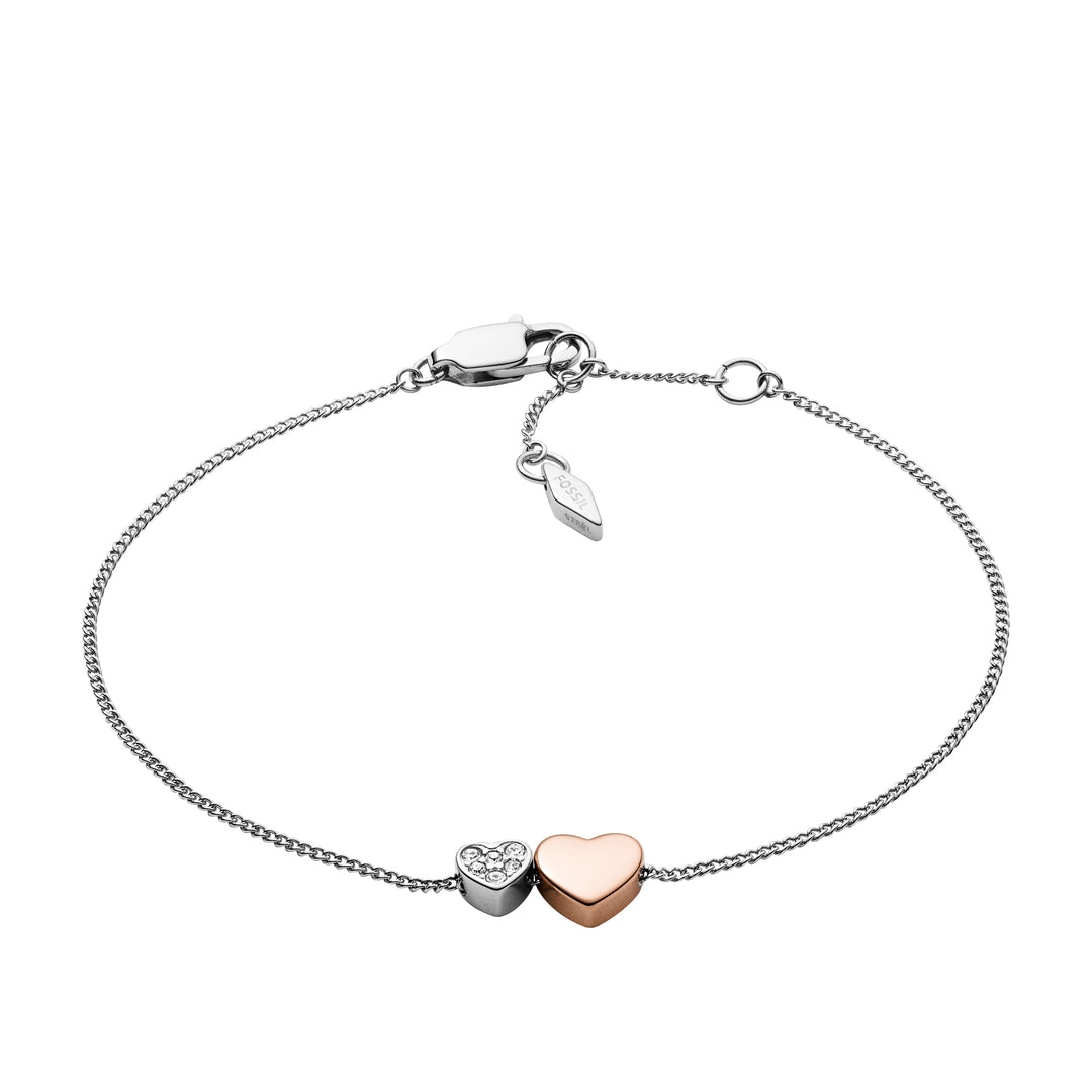 Fossil Bracelet Two Tone Hearts - JF03095998