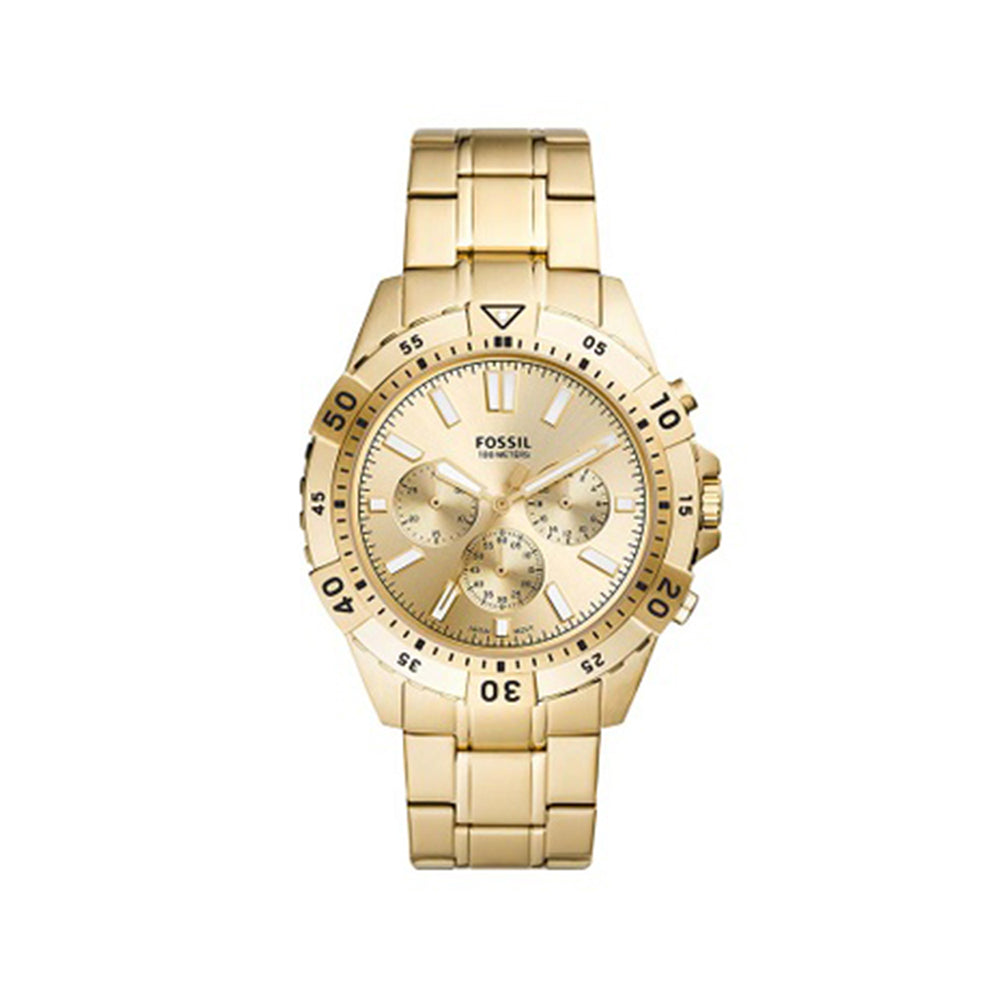 Fossil Analog Men's Watch Gold Plated Metal Bracelet - FS5772