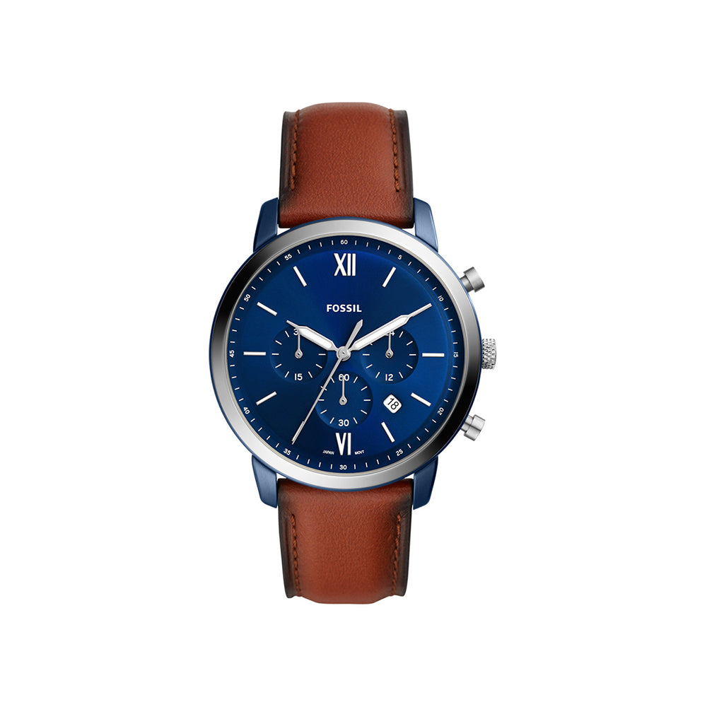 Fossil Analog Men's Watch Stainless Steel Leather Strap - FS5791