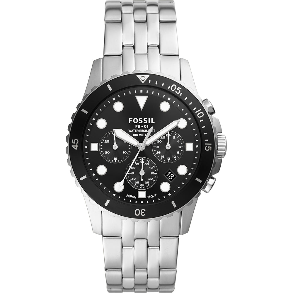 Fossil Analog Men's Watch Stainless Steel Metal Bracelet - FS5837