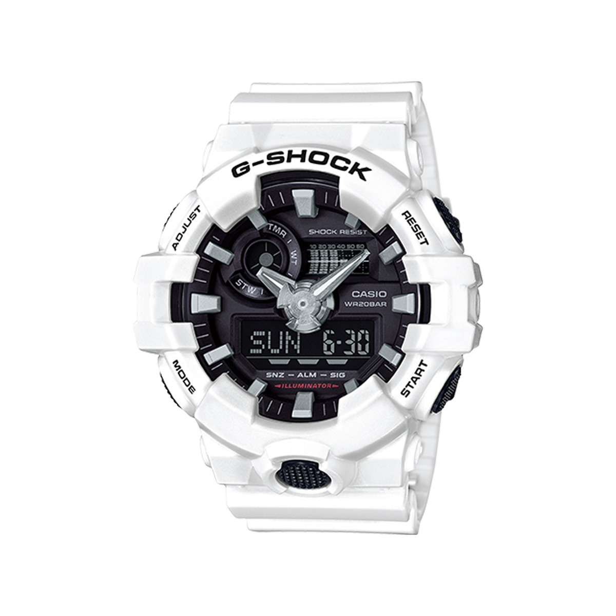 Casio g shock ga 700 white sales