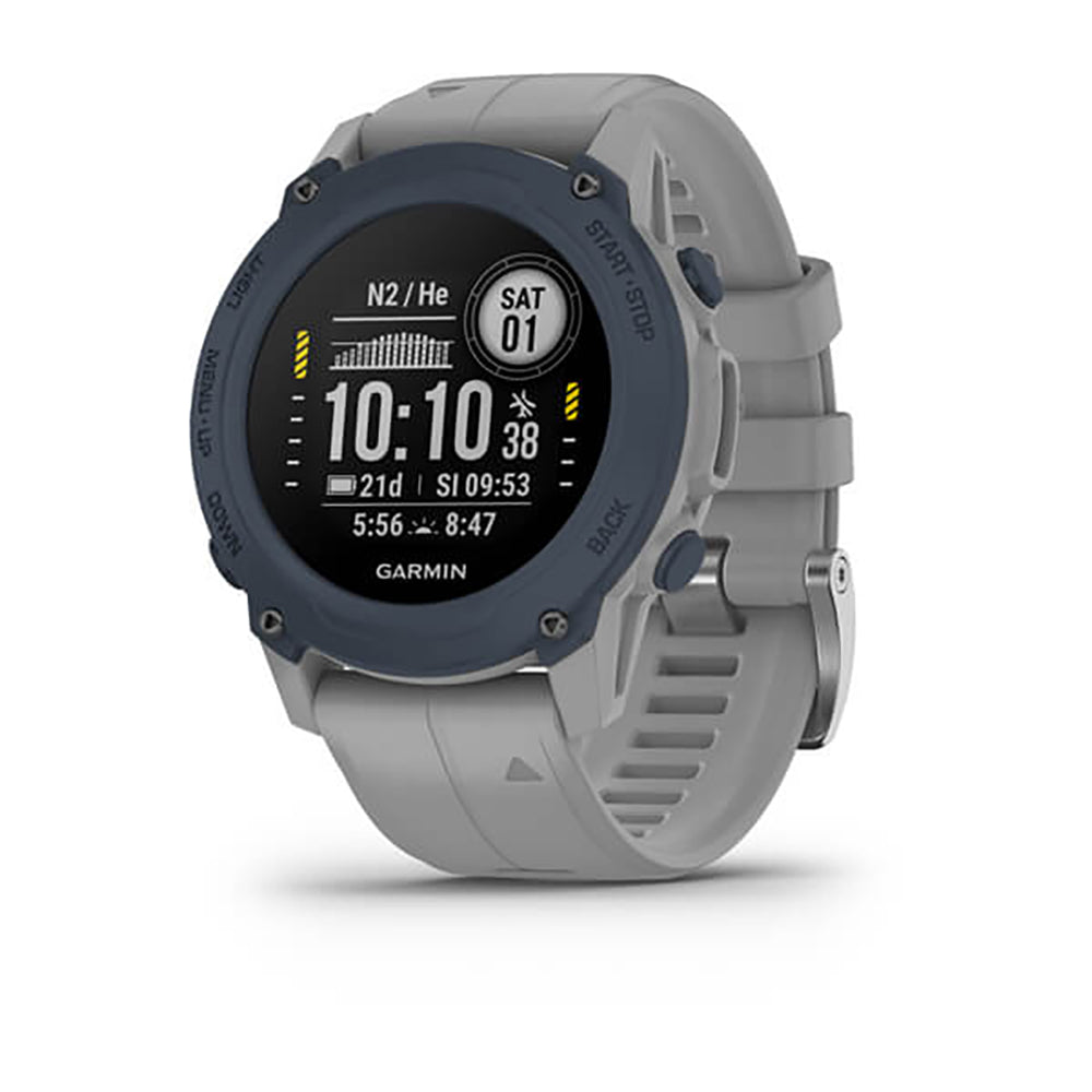 Garmin Descent G1 Powder Grey Silicone Band Full Display Watch