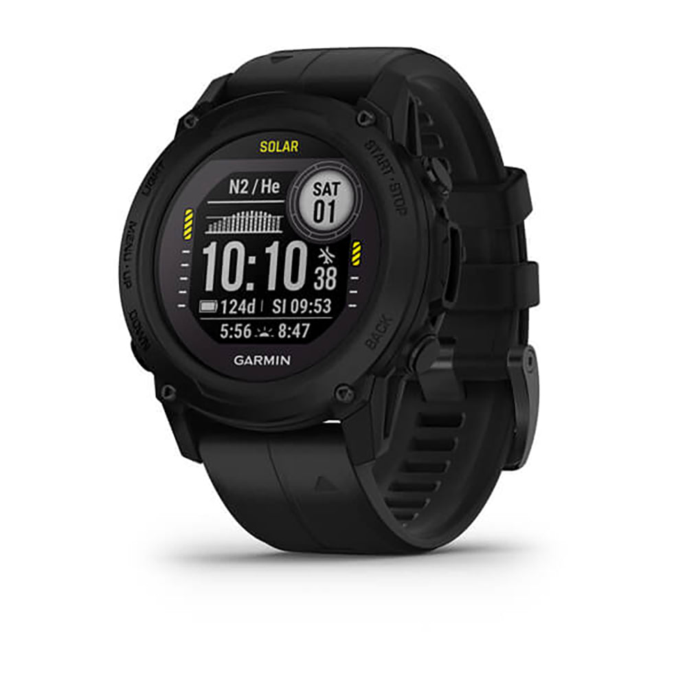 Garmin Descent G1 Solar Dive Computer Black Silicone Band Full Display Watch