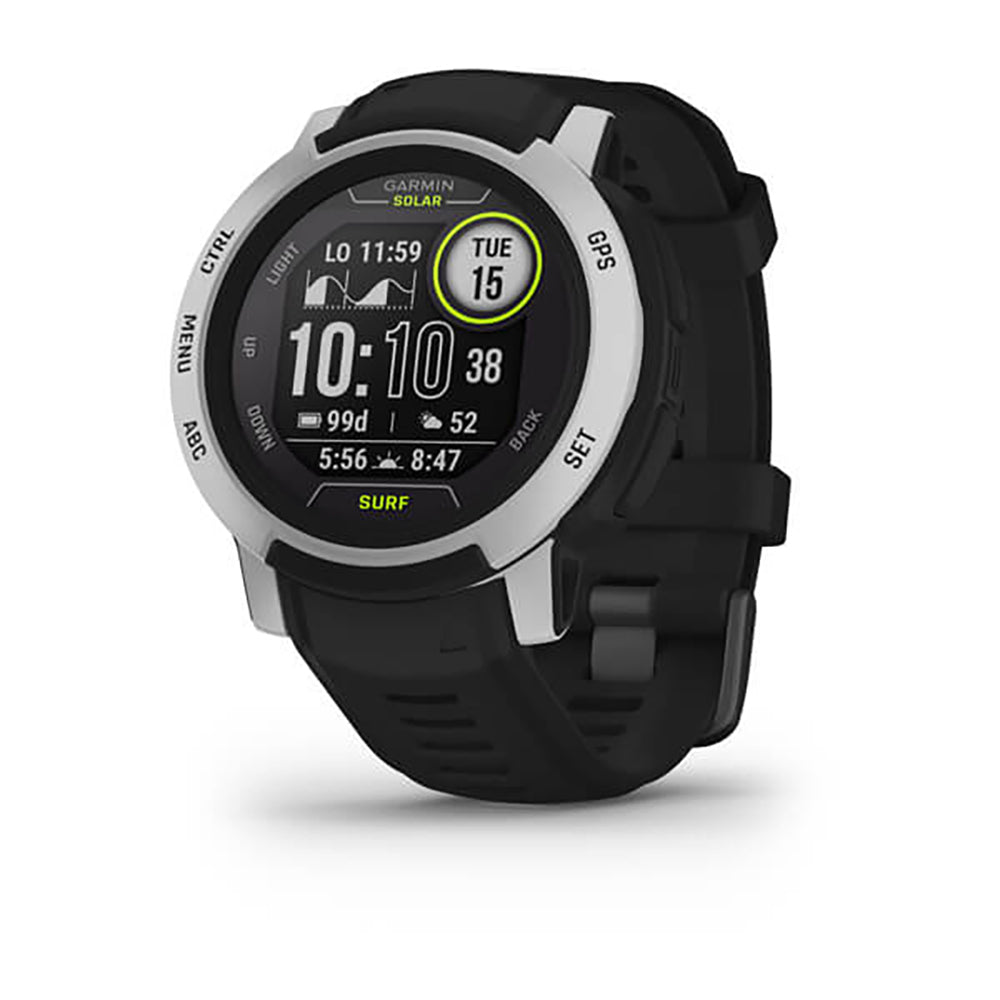 ساعة Garmin Instinct 2 Solar Surf Edition بإصدار Bells Beach وحزام سيليكون وشاشة كاملة