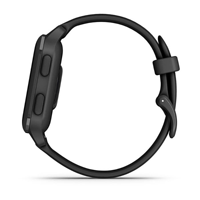 ساعة Garmin Venu Sq2 إصدار الموسيقى بسوار سيليكون أسود وشاشة كاملة
