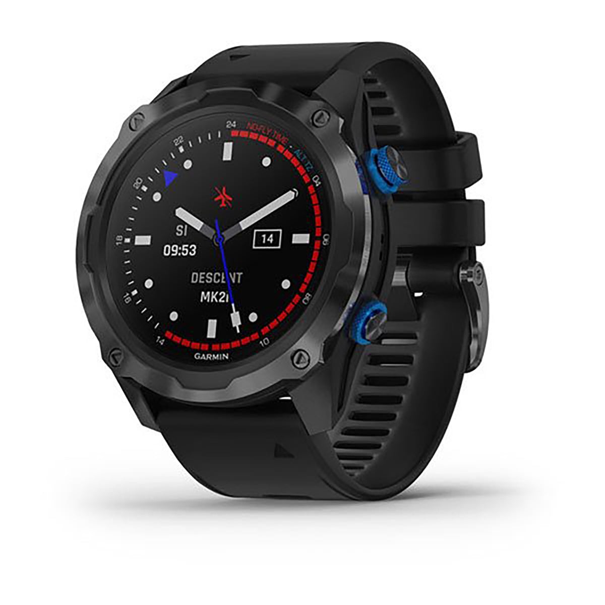 Garmin Descent Mk2 Silicone Black Strap Full Color Display Dial Watch