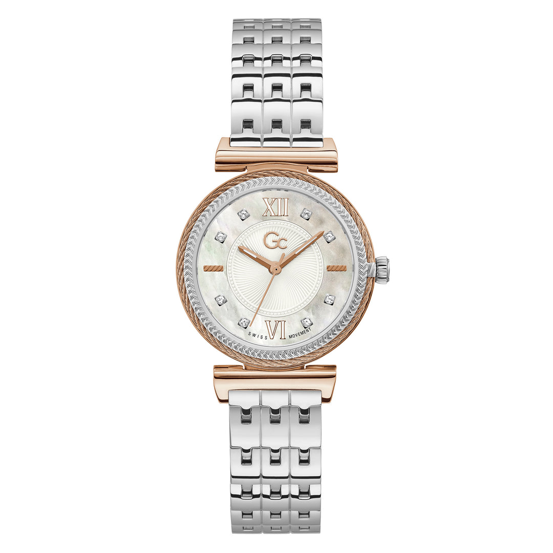Gc Women's Watch Rose Gold Case Quartz