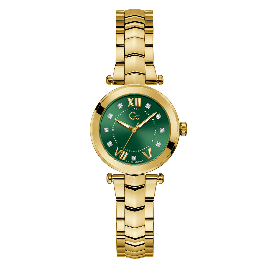 Gc Women's Watch Yellow Gold Case Quartz