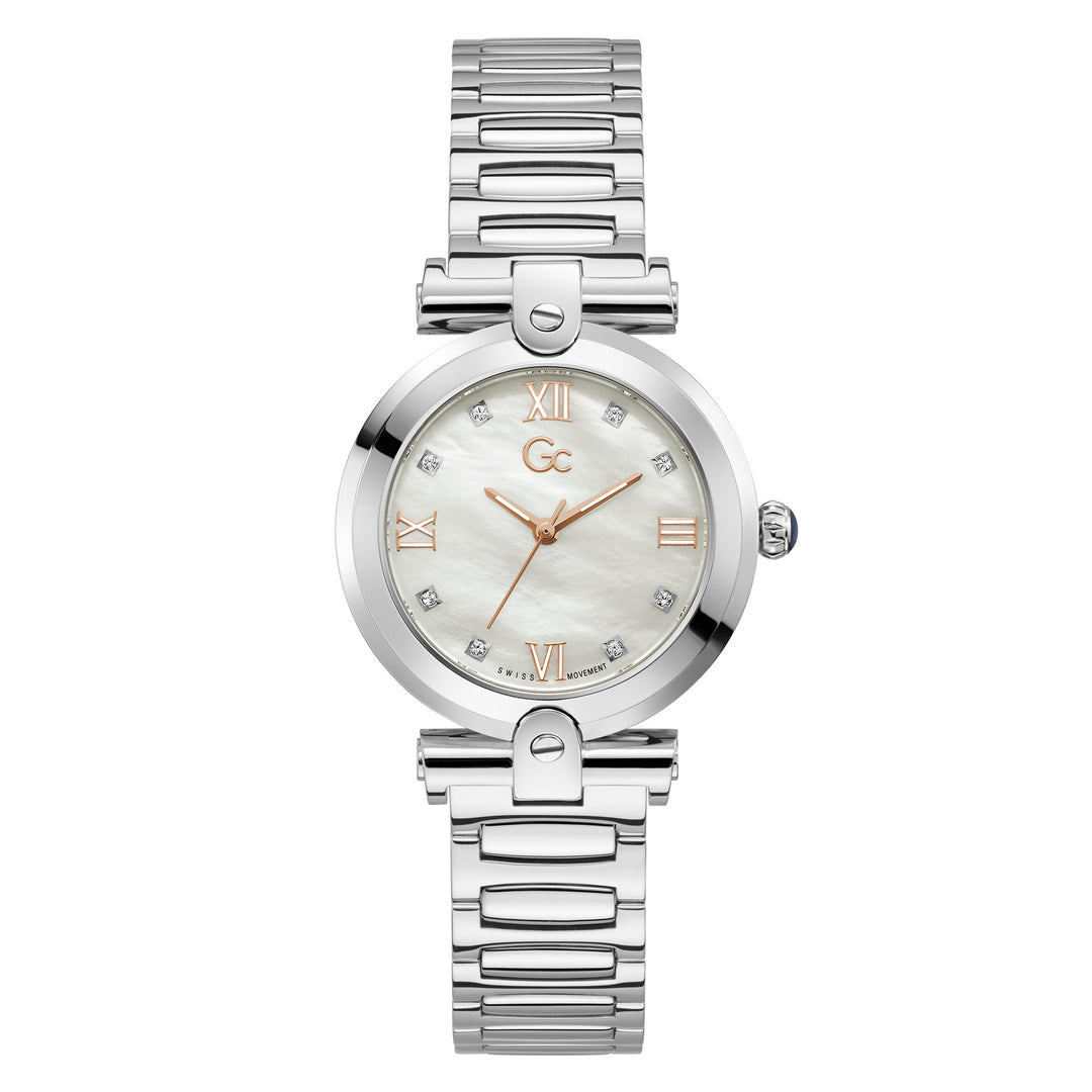 Gc Women's Watch Silver Case Quartz