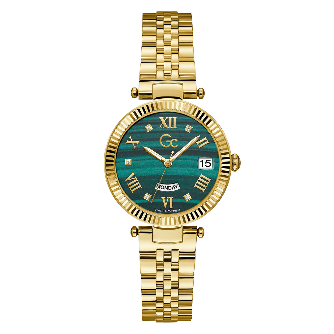 Gc Women's Watch Yellow Gold Case Quartz