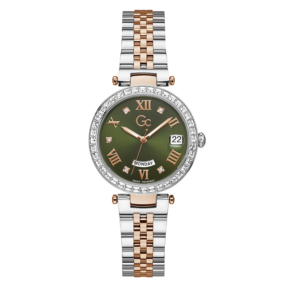 Gc Women's Watch Silver Tone Case Quartz