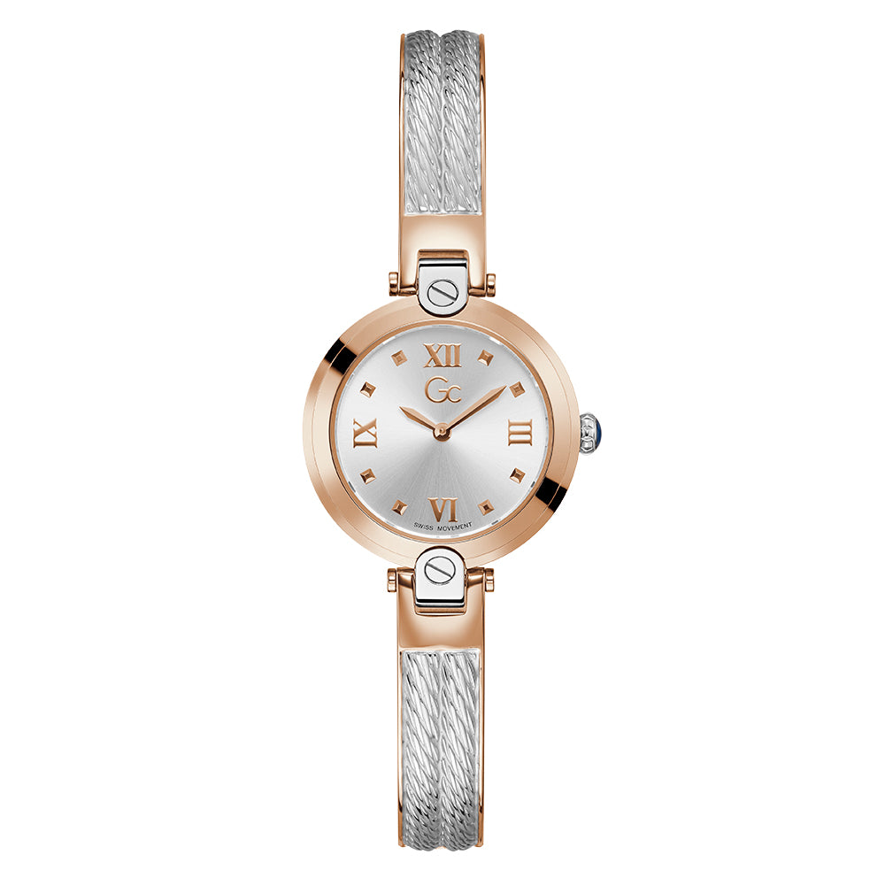 Gc Women's Watch Rose Gold Tone Case Quartz
