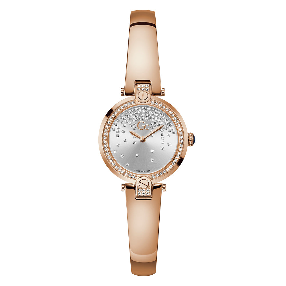 Gc Women's Watch Rose Gold Tone Case Quartz