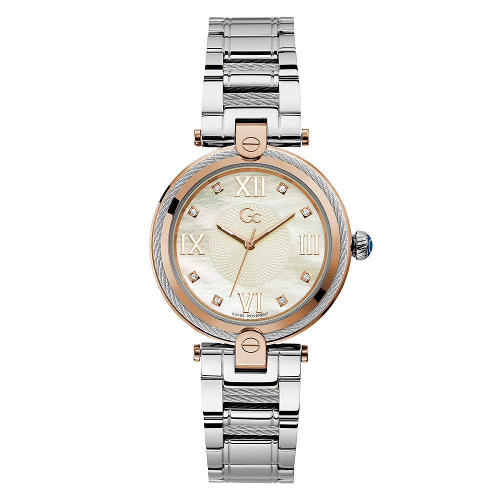 Gc Women's Watch Silver Tone Case Quartz