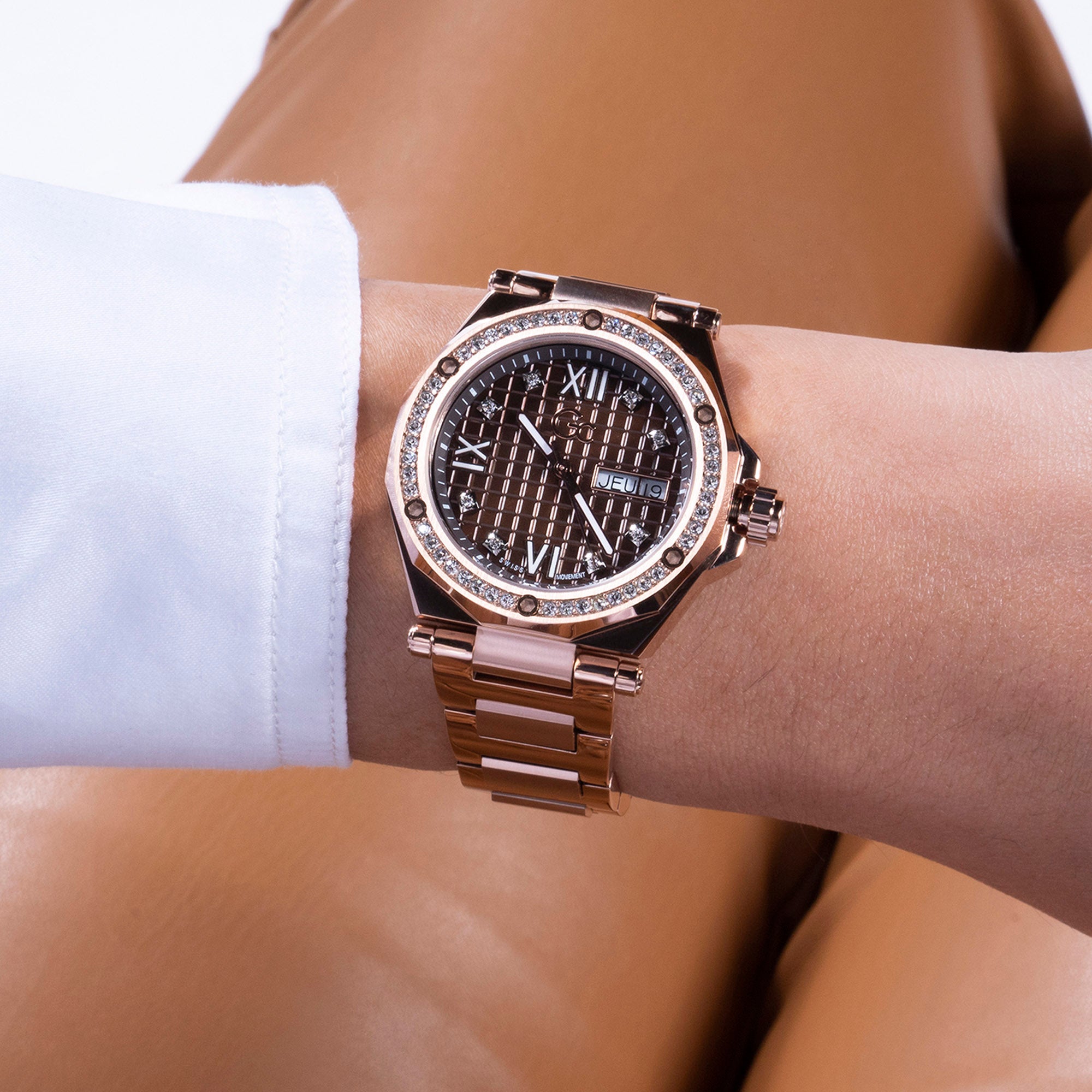 Gc Women's Watch Rose Gold Tone Case Quartz – The Watch House