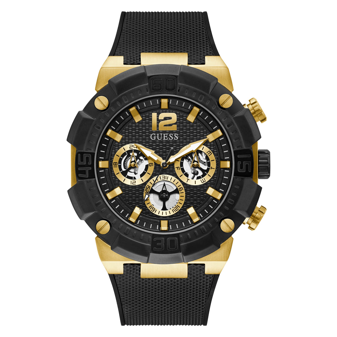 Guess Men's Watch Gold Tone Case Quartz