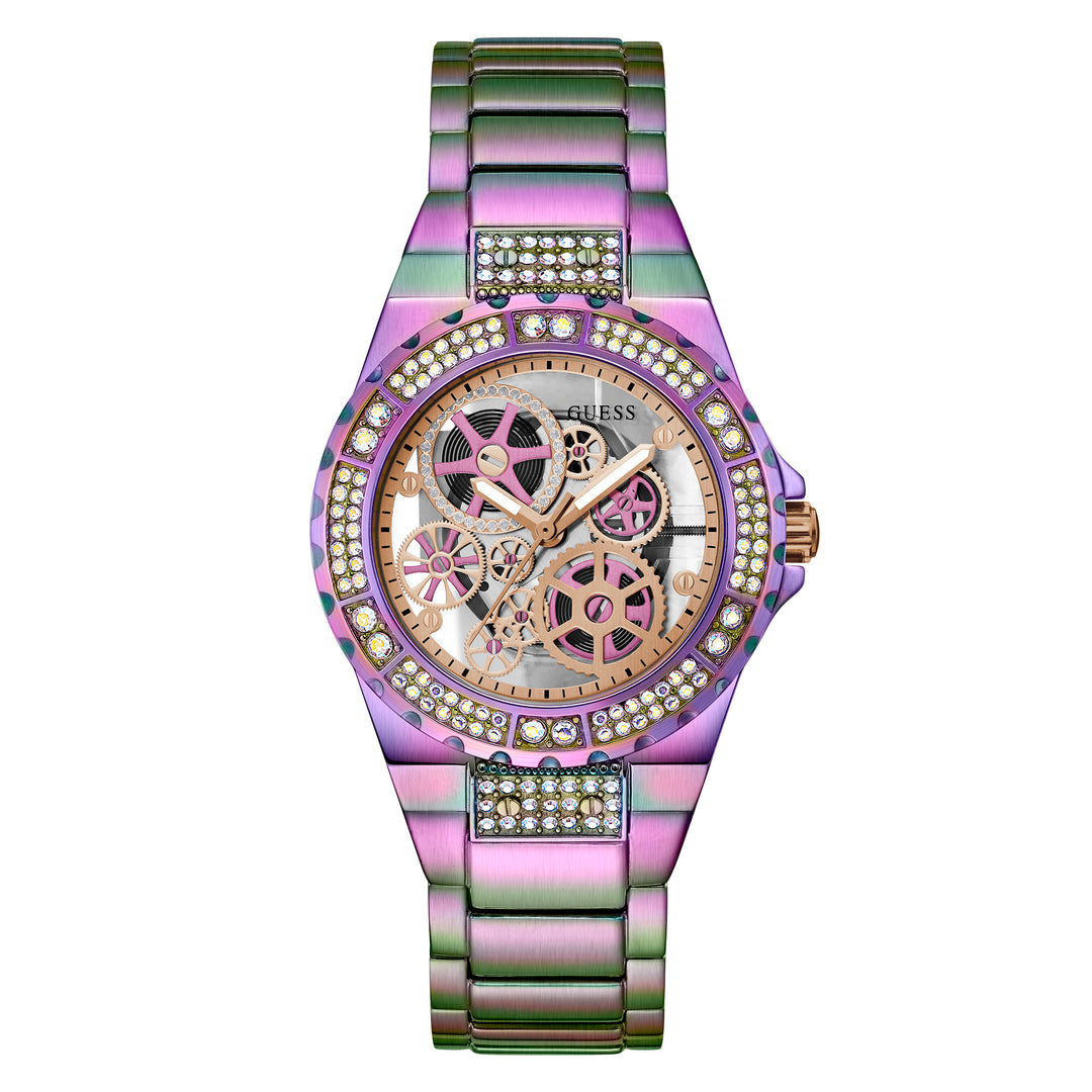 Guess Women's Watch Purple Tone Case Quartz