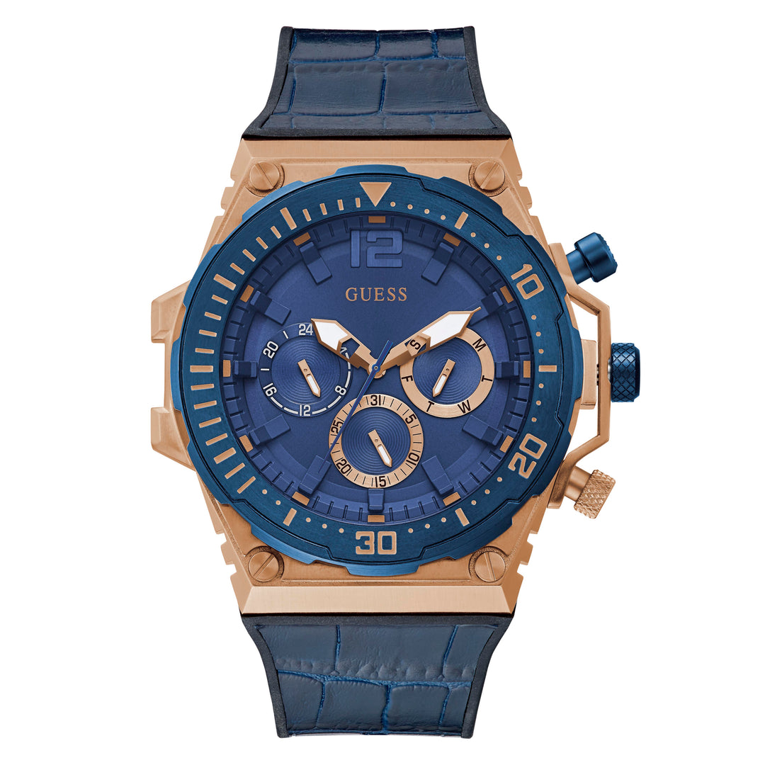 Guess Men's Watch Rose Gold Tone Case Quartz