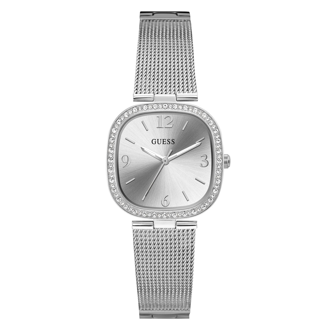 Guess Women's Watch Silver Tone Case Quartz