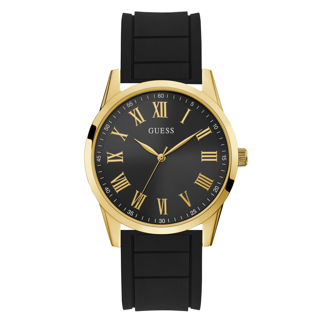 Guess Men's Watch Gold Tone Case Quartz