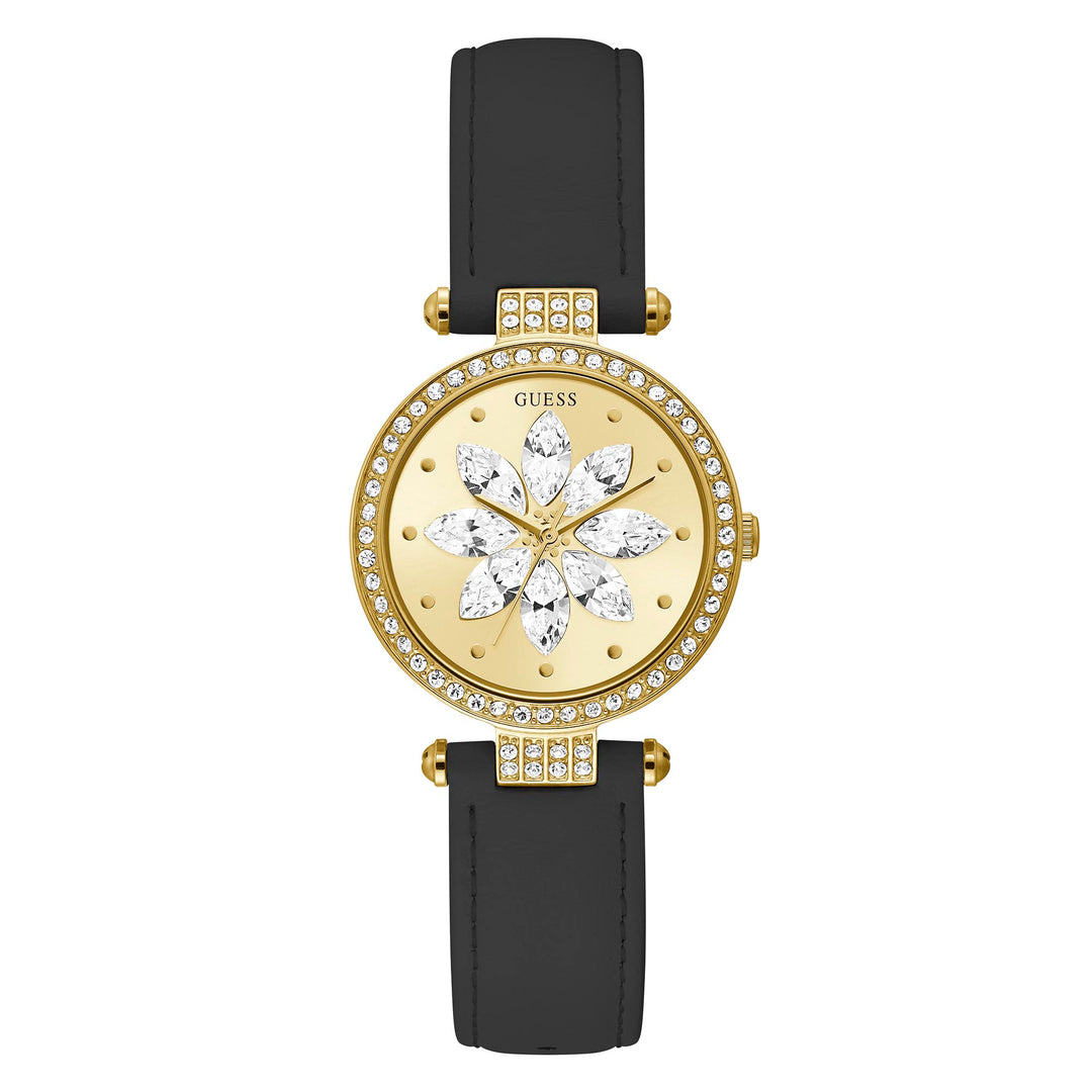 Guess Women's Watch Yellow Gold Tone Case Quartz