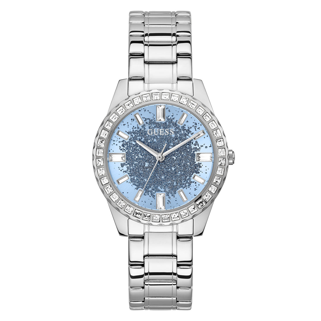 Guess Women's Watch Silver Tone Case Quartz