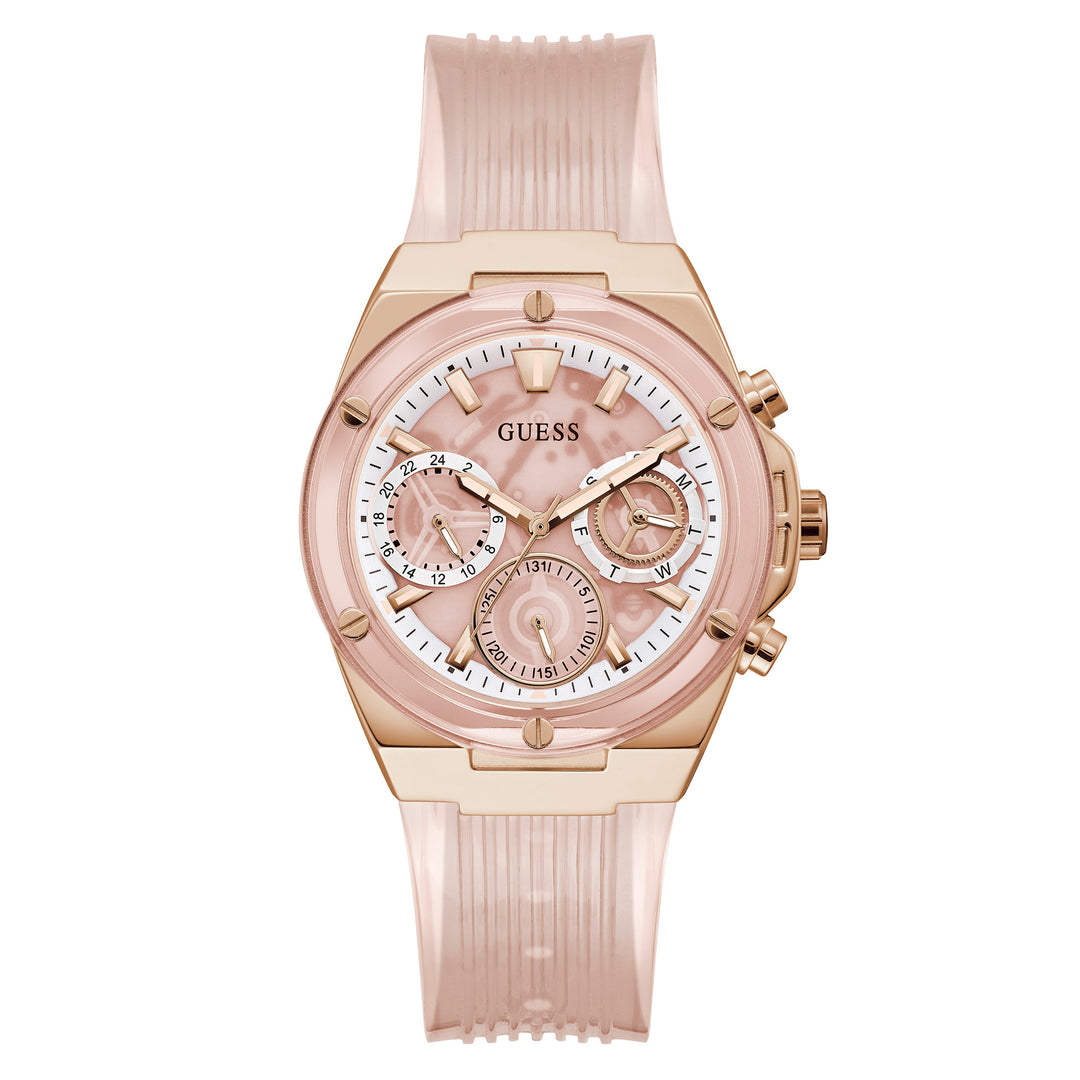 Guess Women's Watch Rose Gold Tone Case Quartz