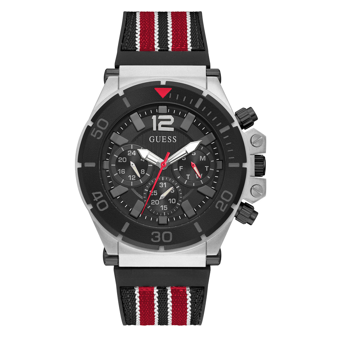 Guess Men's Watch Silver Tone Case Quartz