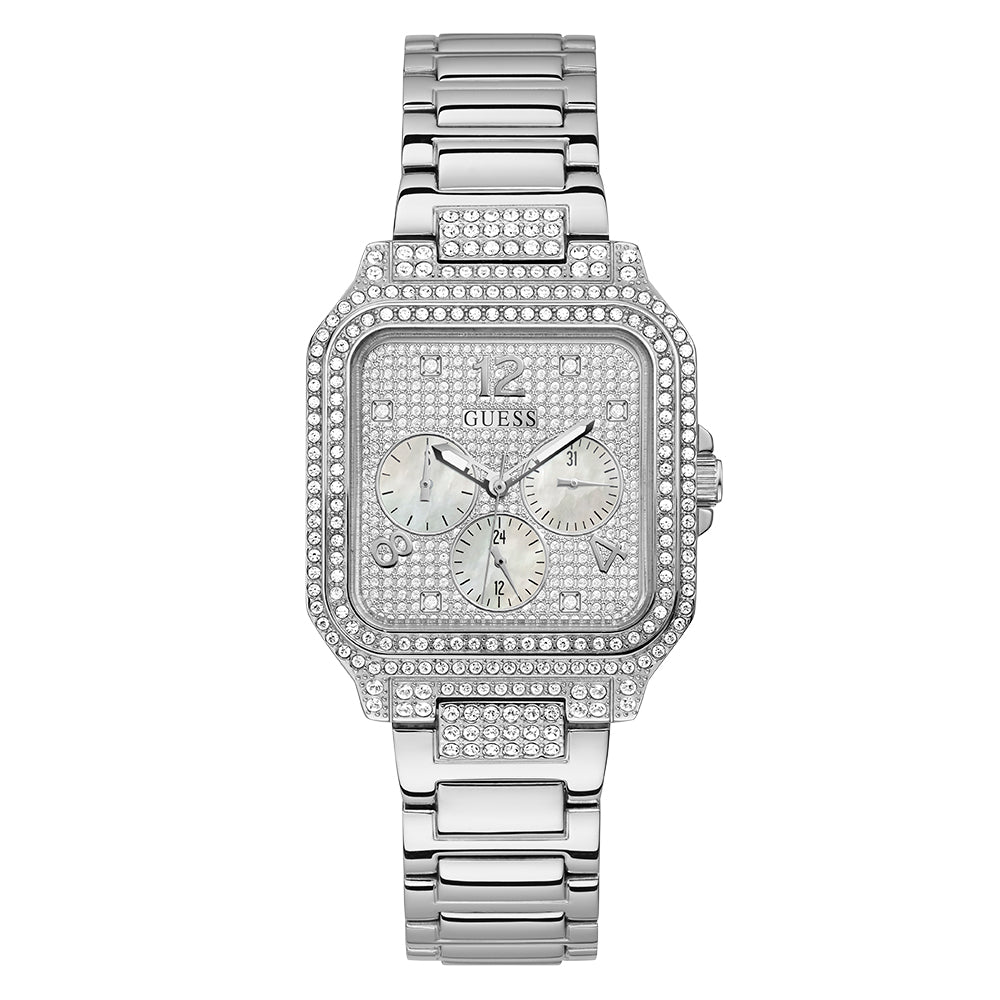 Guess Women s Watch Silver Tone Case Quartz