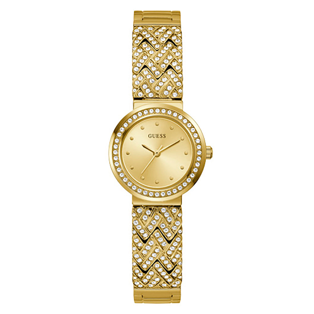 Guess watch women's gold cheap tone