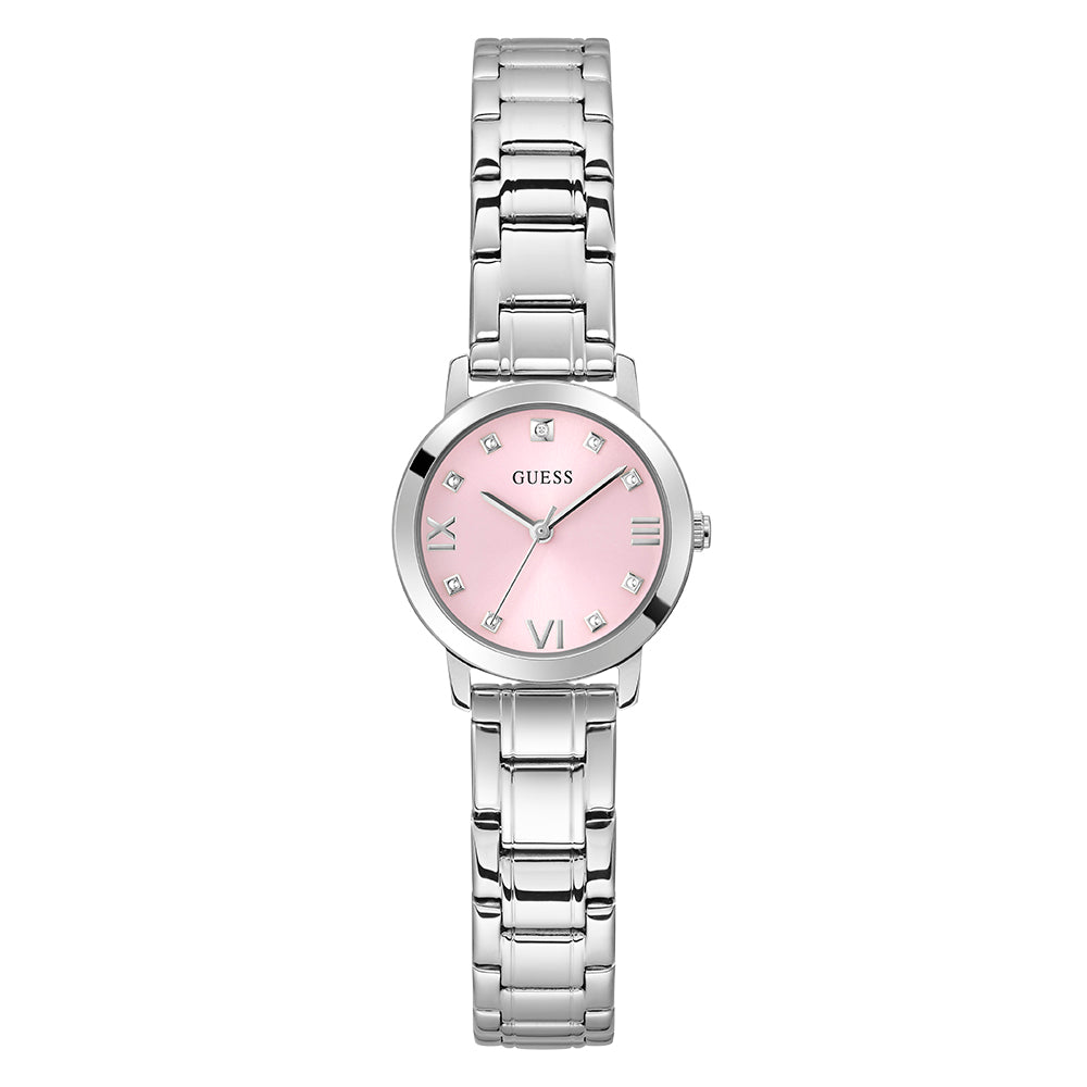Guess Women's Watch Silver Tone Case Quartz