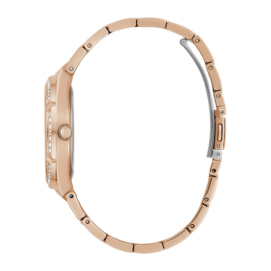 Guess Women's Watch Rose Gold Tone Case Quartz