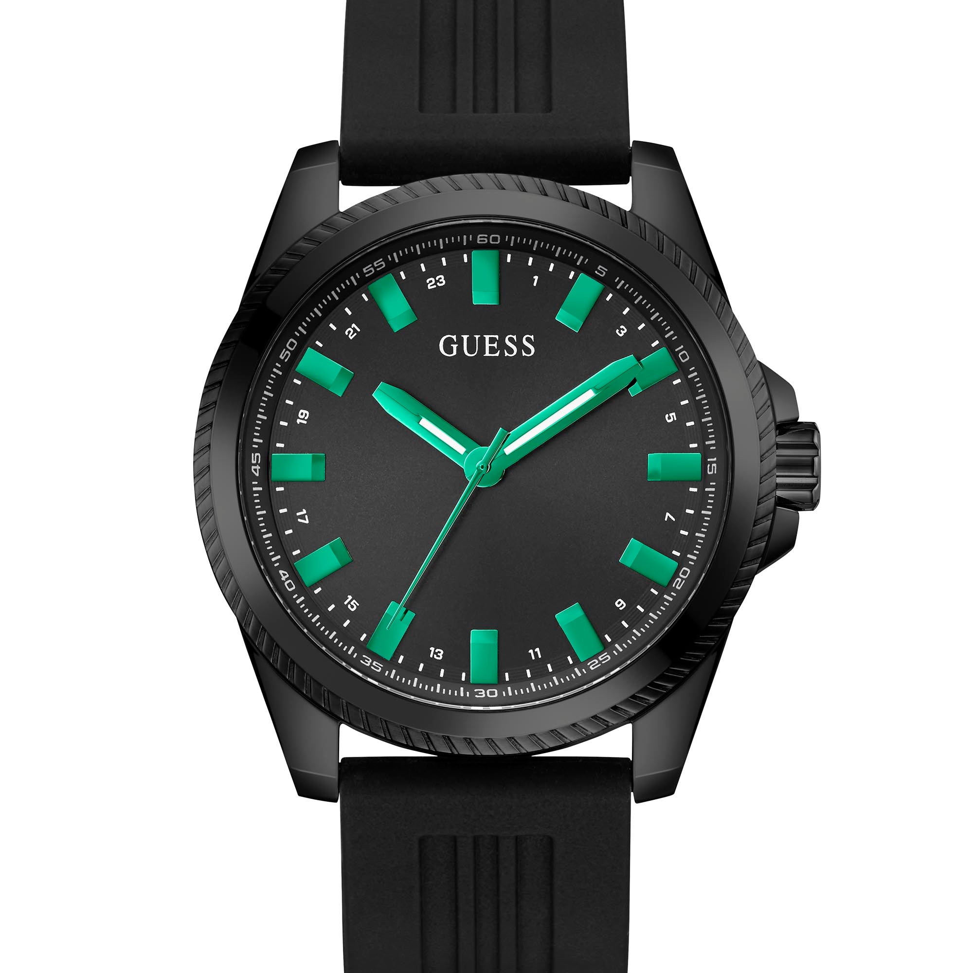 Guess all black watch hot sale