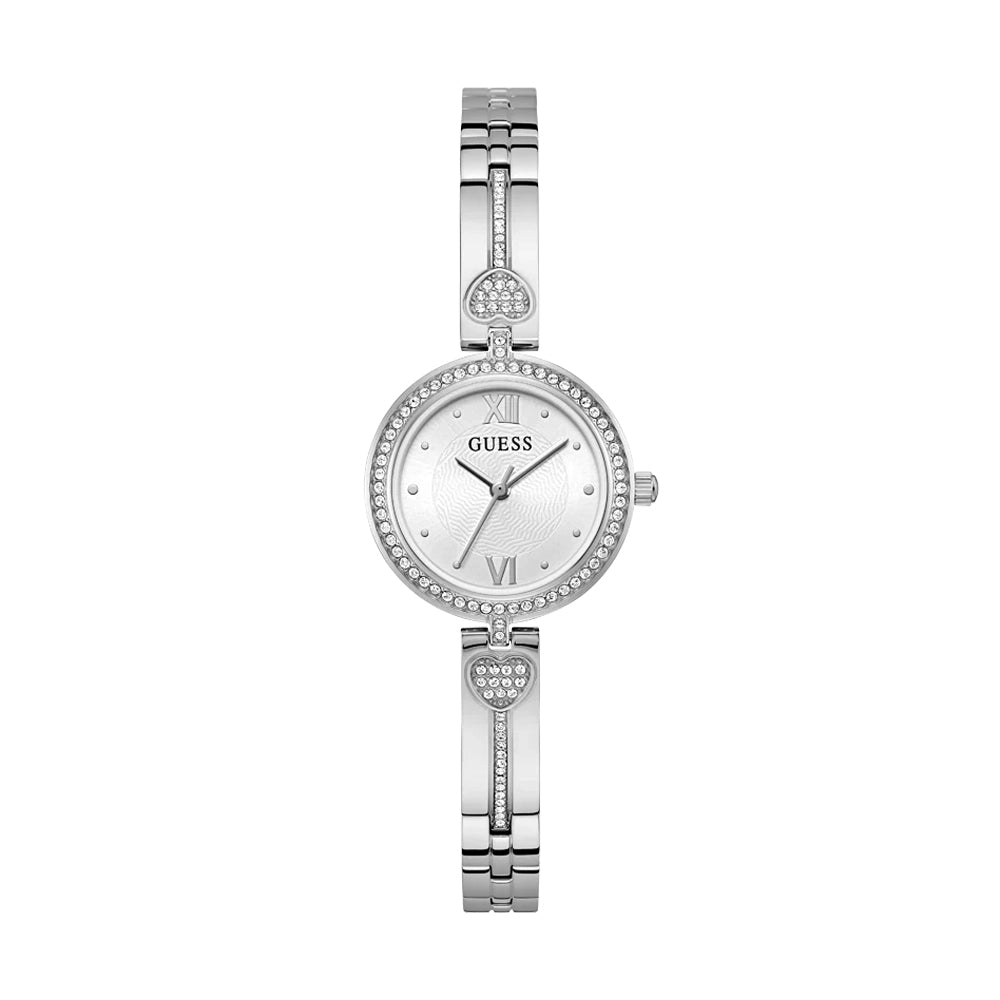 Guess Women's Watch Silver Tone Case Quartz
