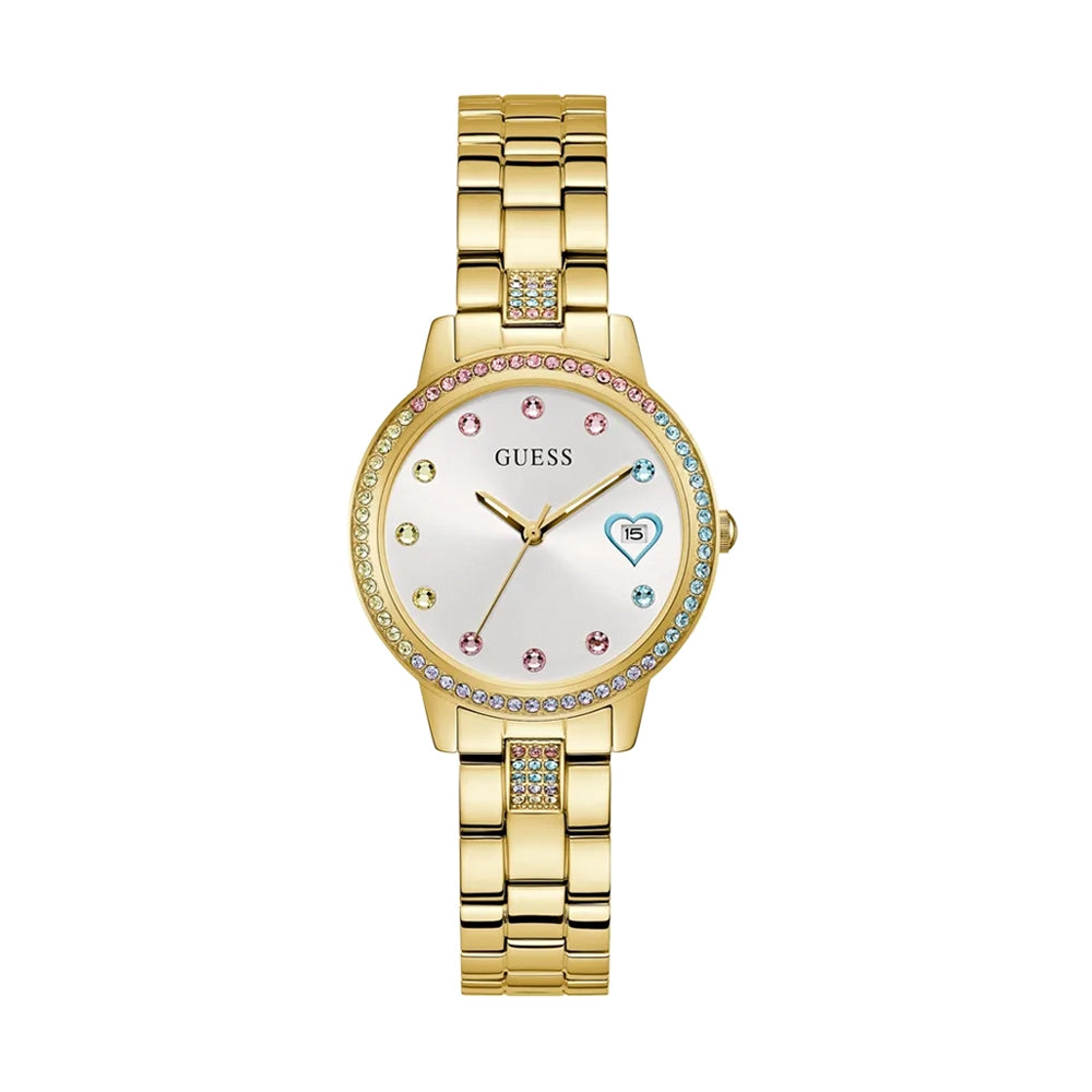 Guess Women's Watch Gold Tone Case Quartz