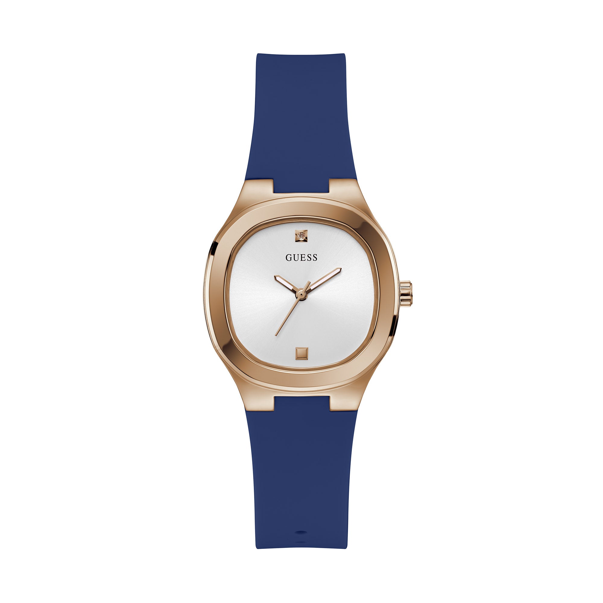 Guess blue and online gold watch