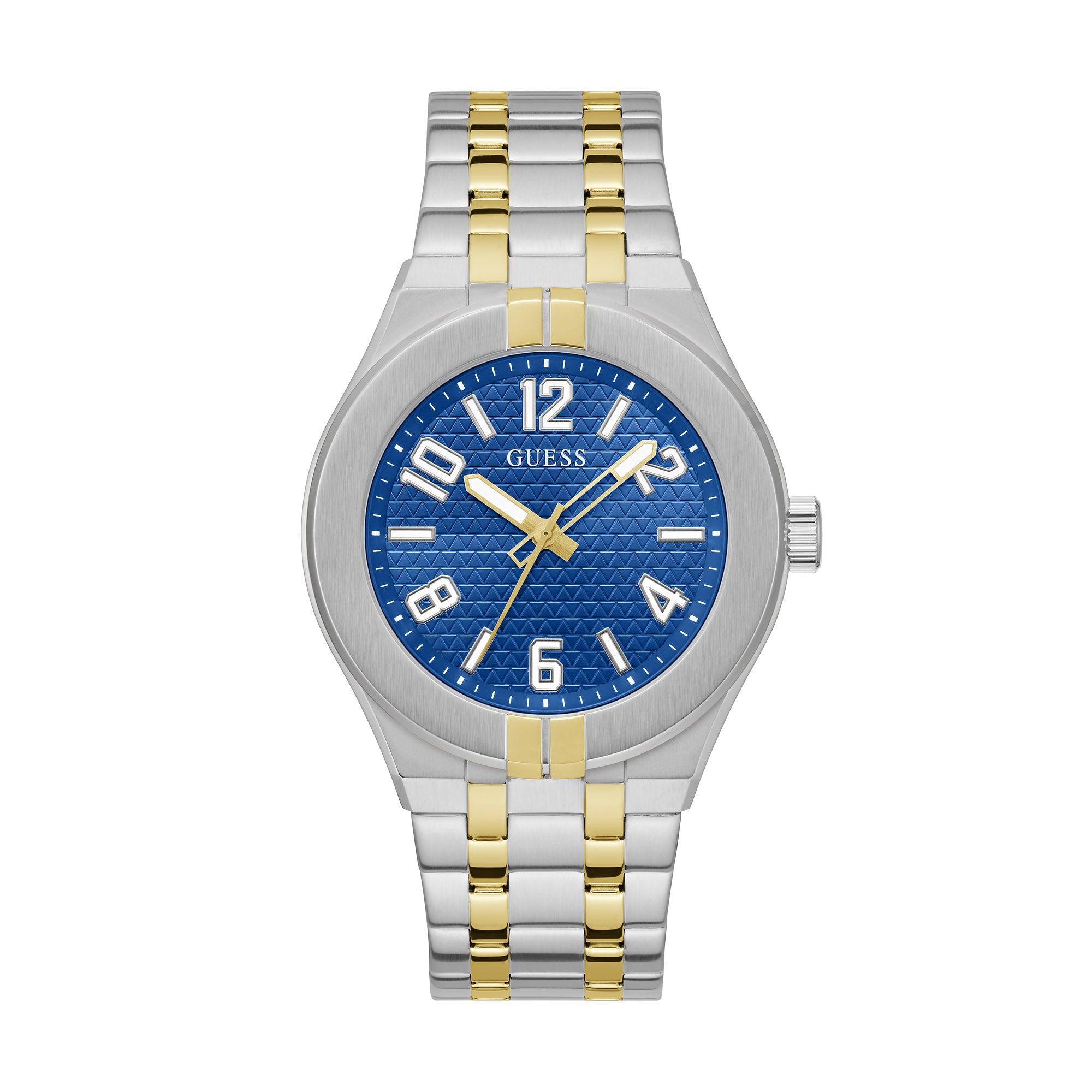 Guess gold blue watch hotsell