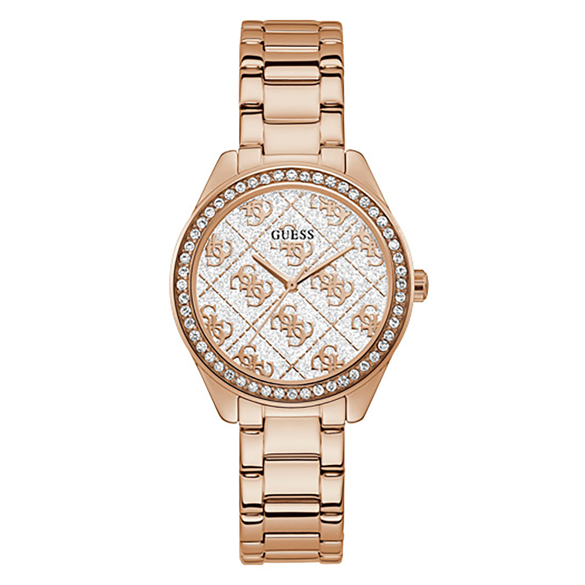 Guess Women's Watch Rose Gold Tone Case Quartz