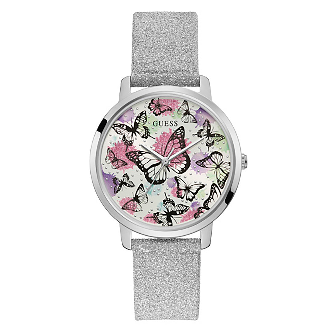 Guess Women's Watch Silver Tone Case Quartz