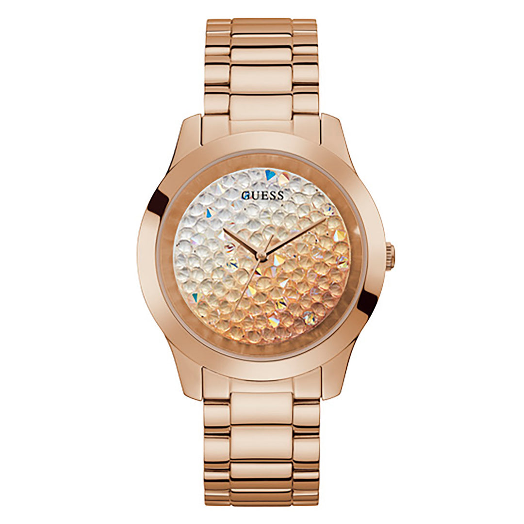 Guess Women's Watch Rose Gold Tone Case Quartz