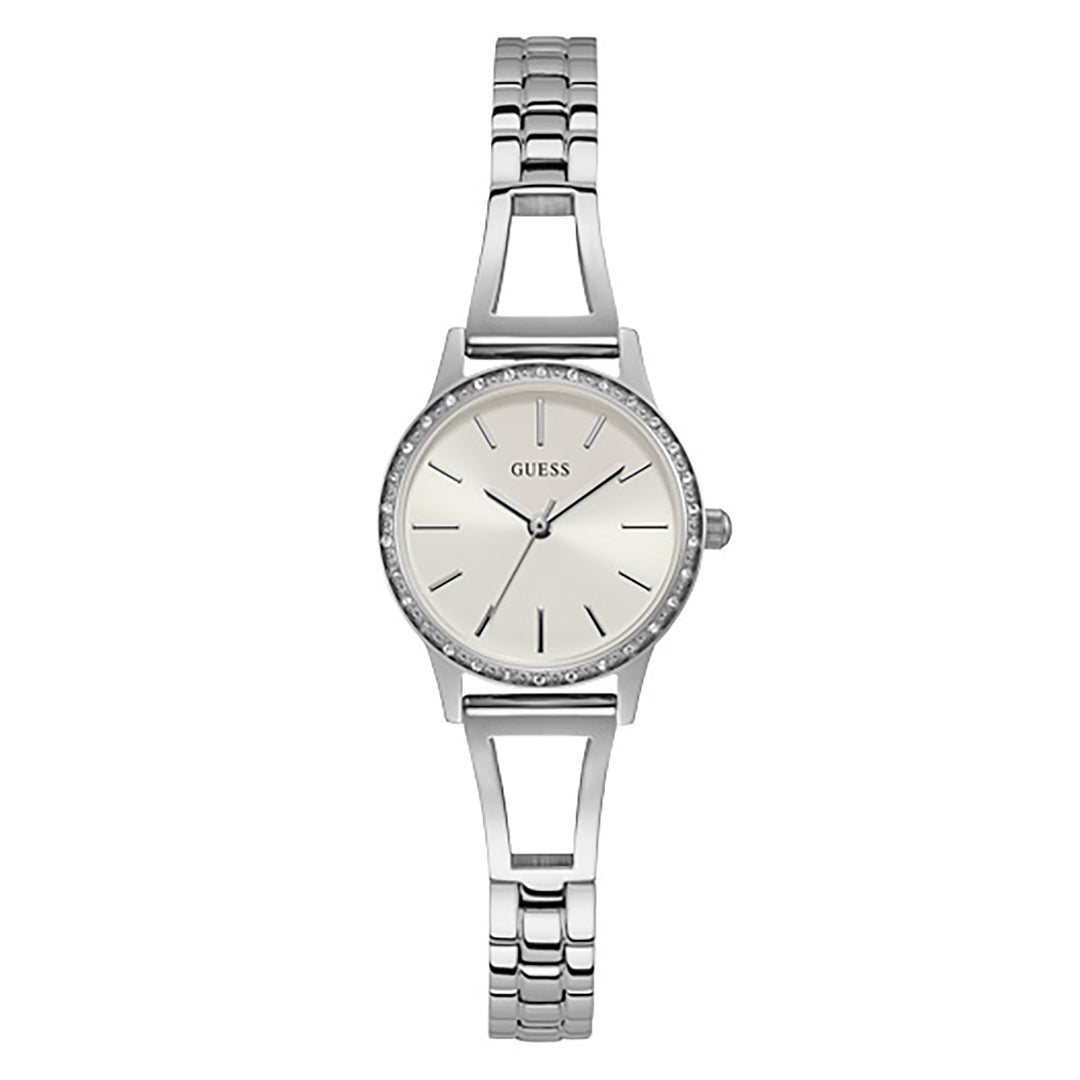 Guess Women's Watch Silver Tone Case Quartz