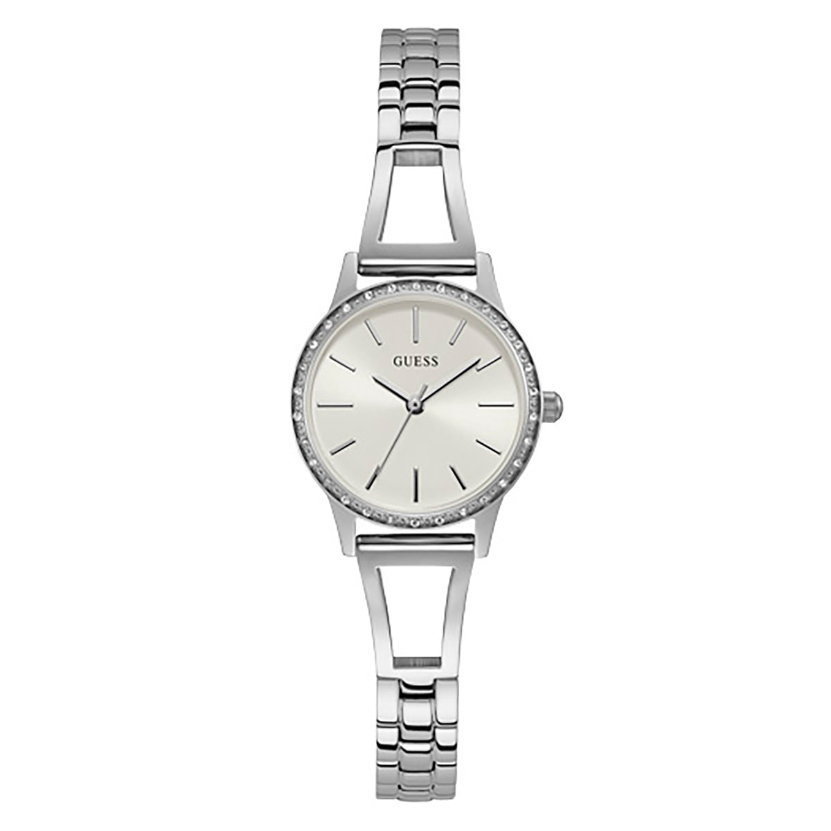 Guess Women's Watch Silver Tone Case Quartz