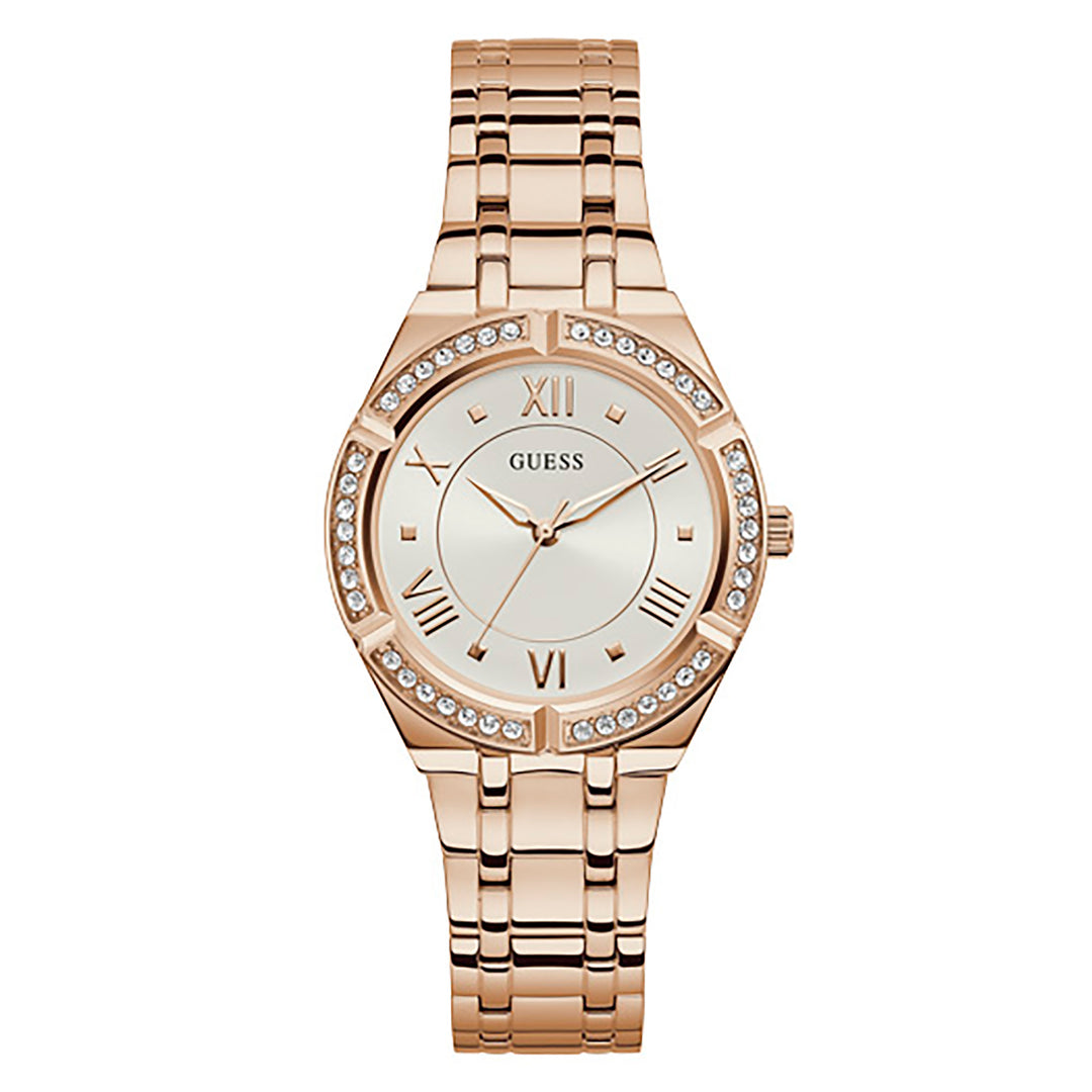 Guess Women's Watch Rose Gold Tone Case Quartz