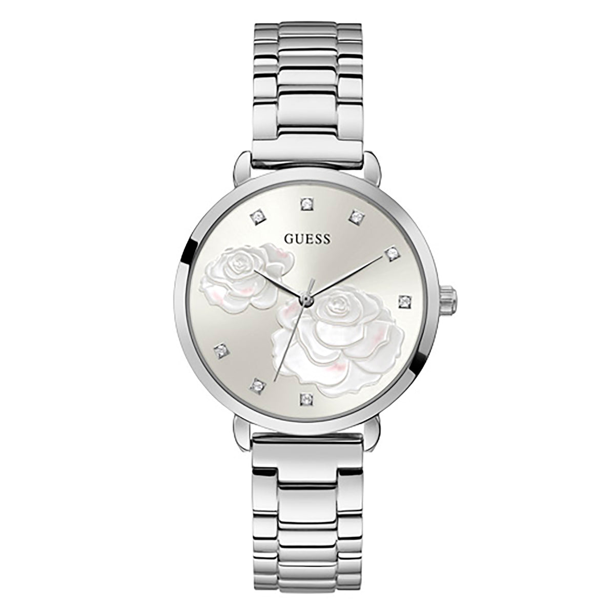 Guess Women's Watch Silver Tone Case Quartz