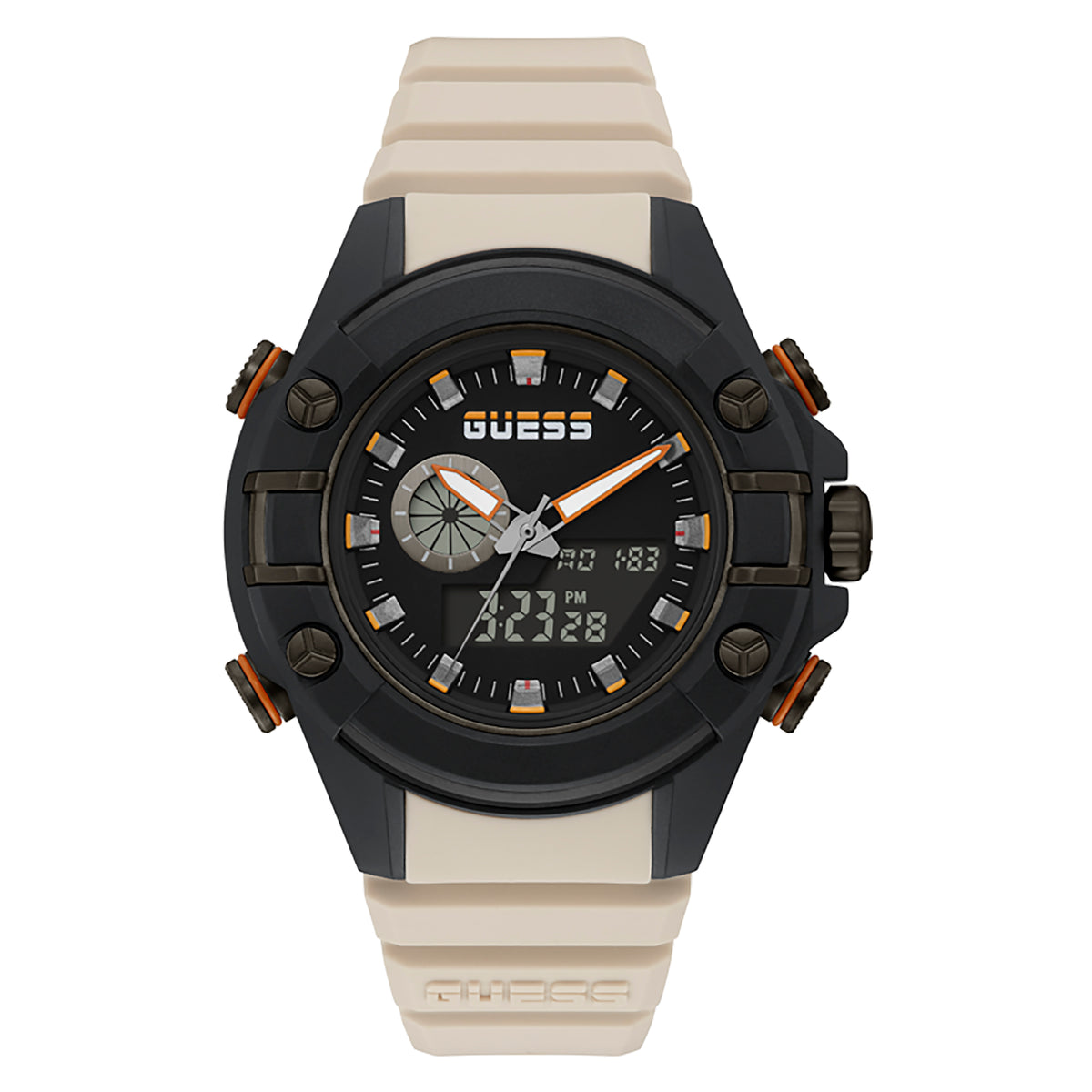 ساعة جيس رجالية بإطار أسود تعمل بحركة كوارتز