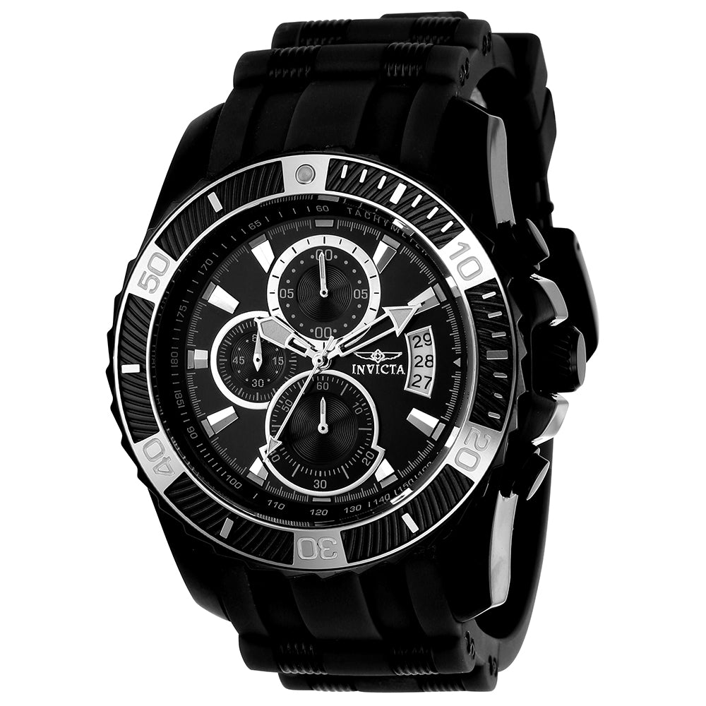 Invicta Pro Diver Men's 45mm Stainless Steel Black Black dial VD57 Quartz