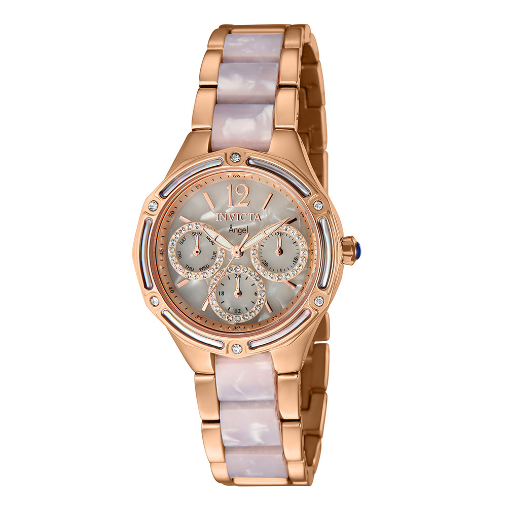 INVICTA Angel Lady 35mm Stainless Steel Rose Gold White dial VH63