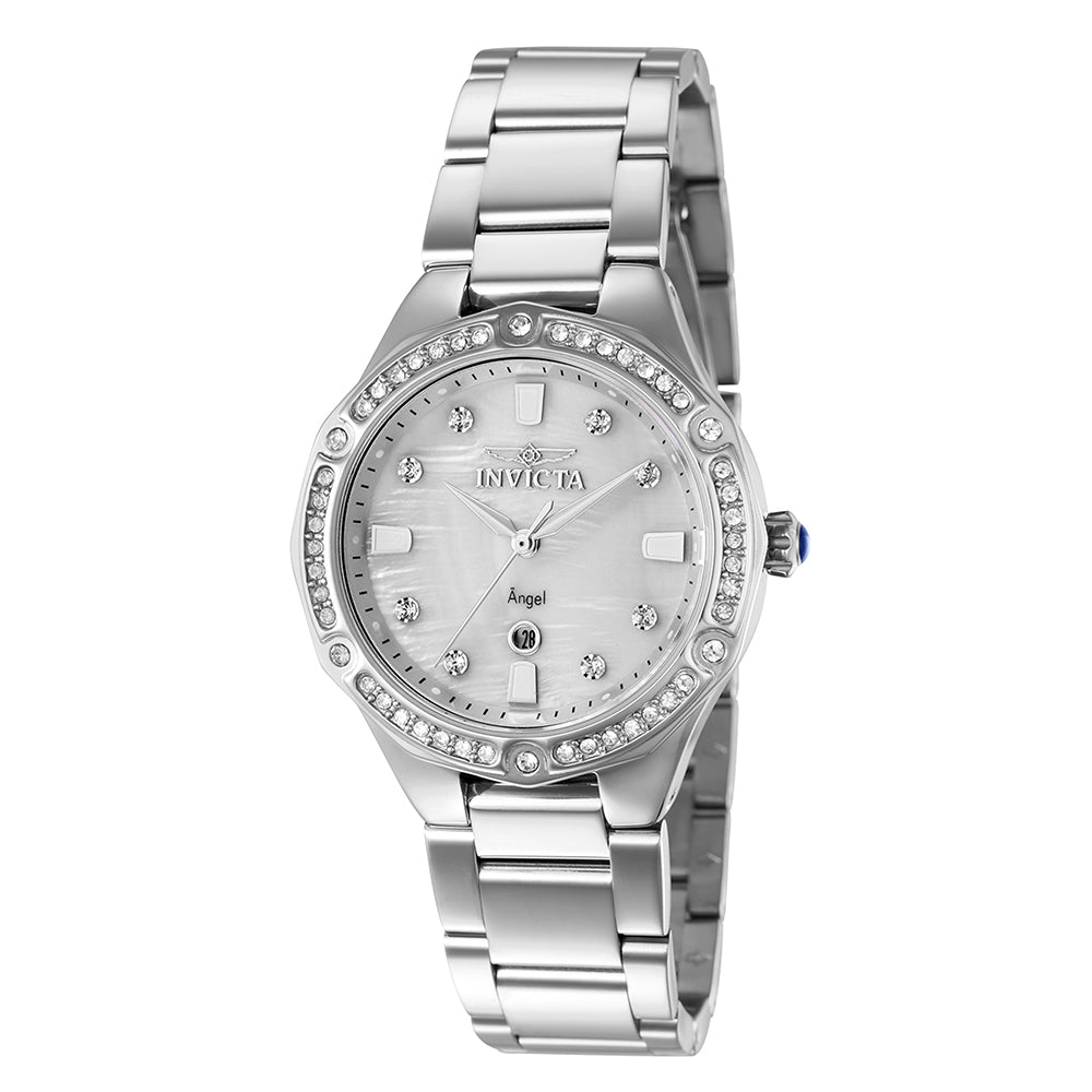Invicta Angel Lady 35mm Stainless Steel Silver White dial PC22A Quartz