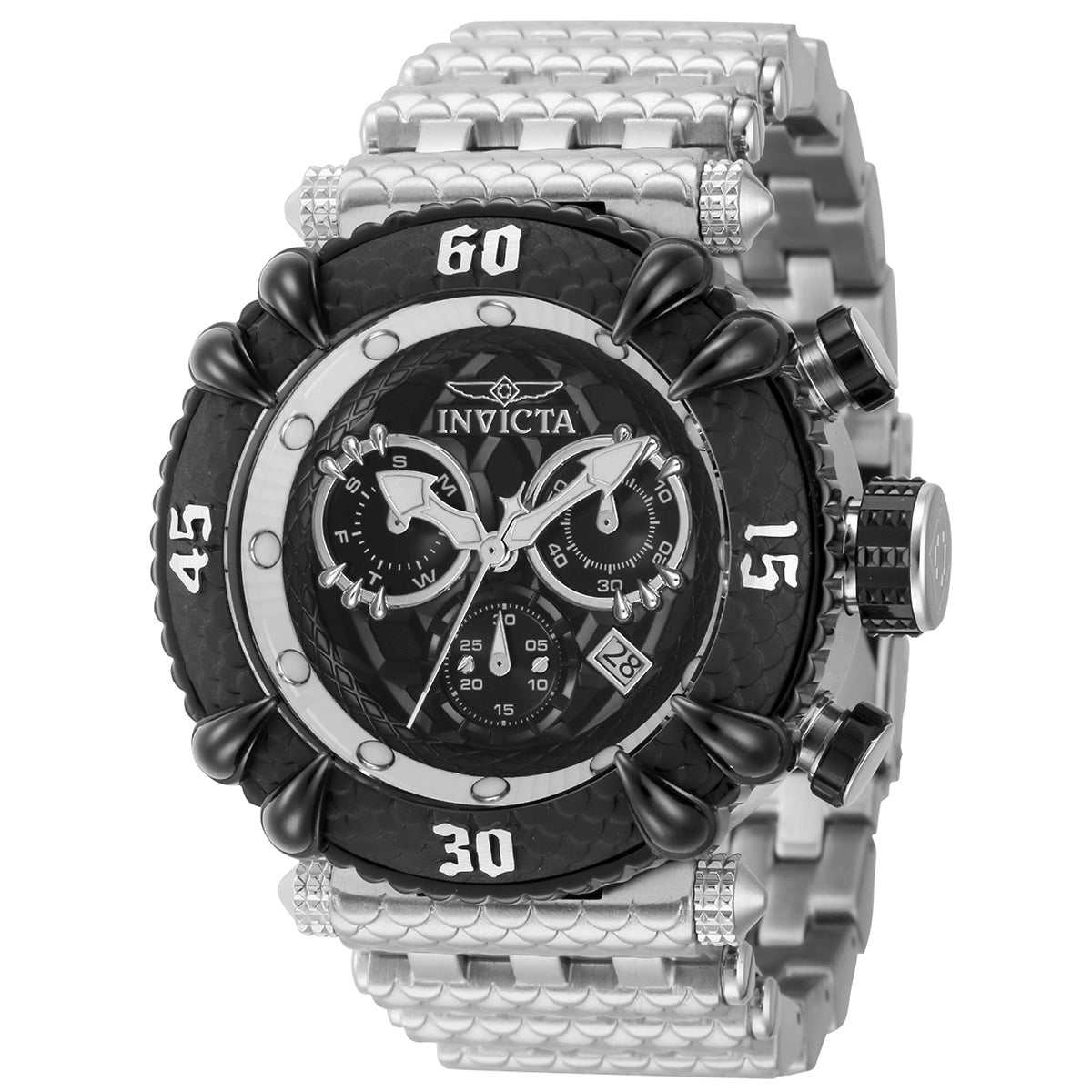 Invicta Subaqua Men's 52mm Stainless Steel Silver Black dial Z60 Quartz